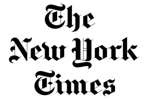 A black and white image of the new york times.