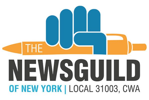 A logo of the newsguild in new york.
